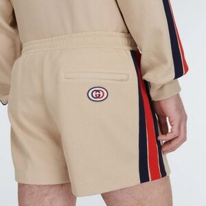 GUCCI - Logo Cotton Blend Shorts Size L